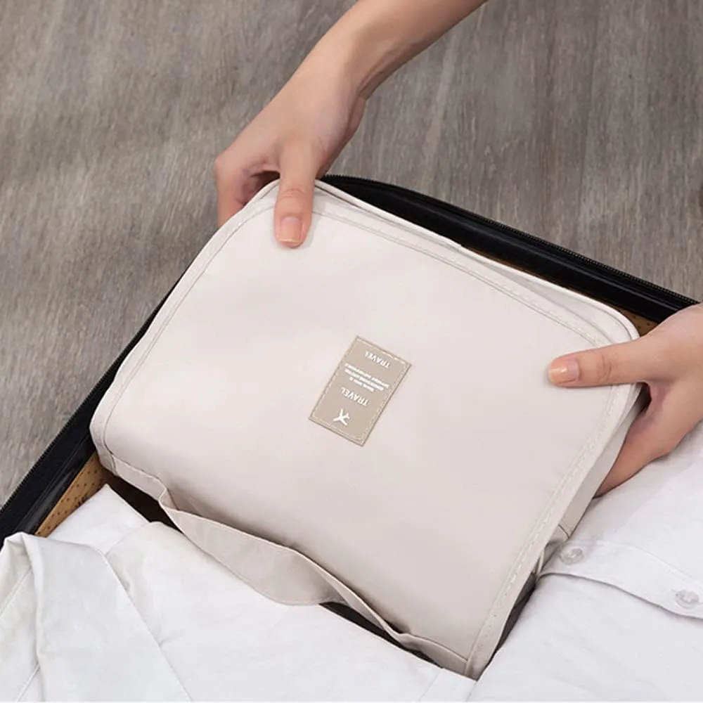 Hanging Toiletry Bag, 2 Pcs Cosmetic Travel Toiletry Organizer for Men and Women with 1 Sturdy Hook, Perfect for Travel/Daily Use