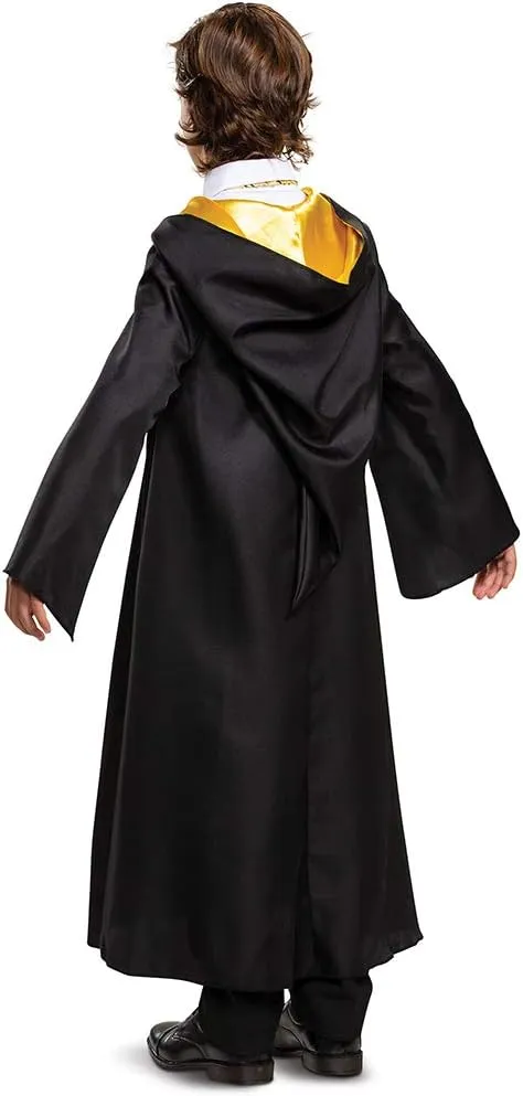 Harry Potter Robe, Official Hogwarts Wizarding World Costume Robes, Deluxe Kids Size Dress Up Accessory