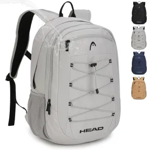 HEAD 30L Waterproof Travel Backpack for Men, Lightweight Laptop Backpack Fits 15.6 inch Notebook,Casual Daypack Backpack for College/Sport/Workout/Outdoor/Daily Use
