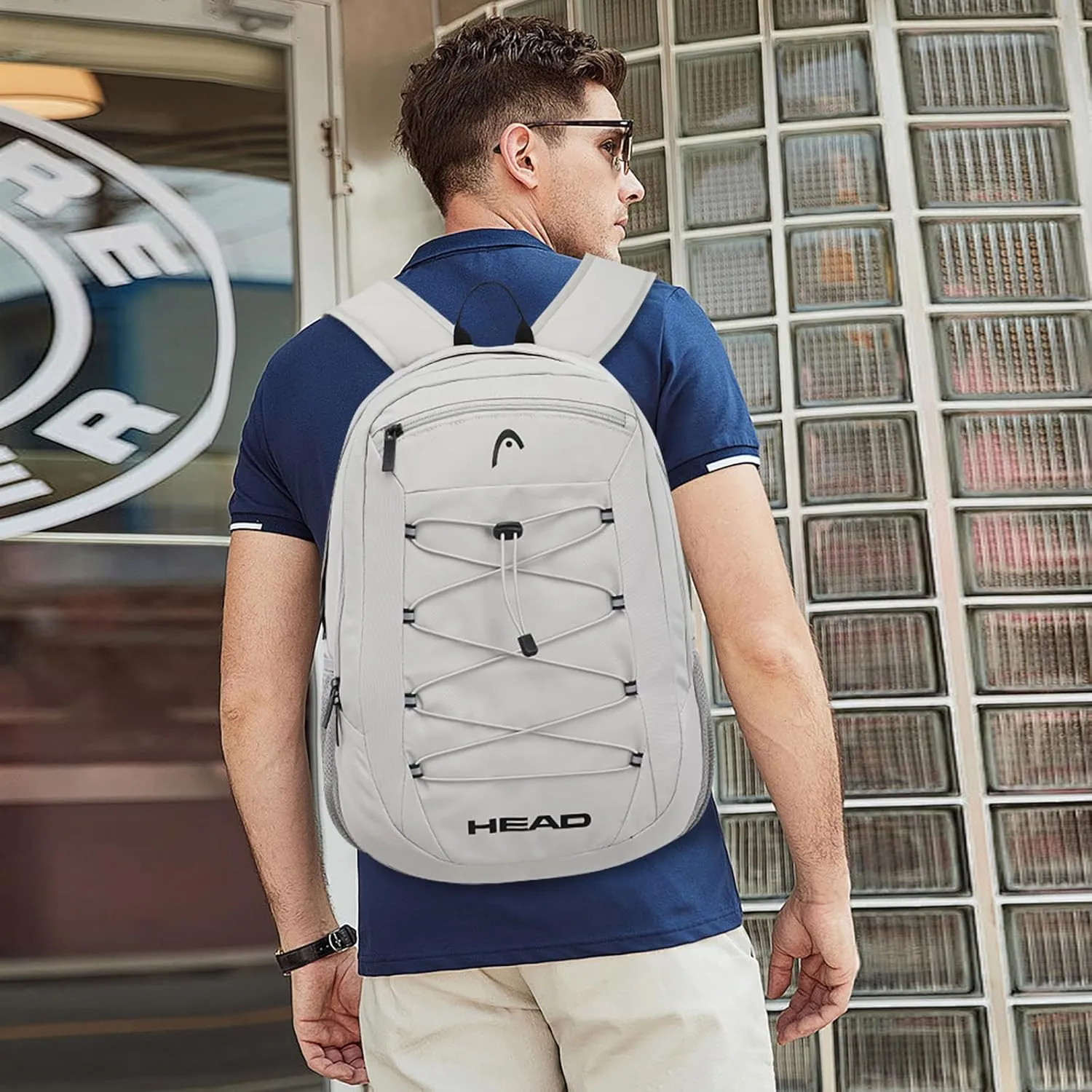 HEAD 30L Waterproof Travel Backpack for Men, Lightweight Laptop Backpack Fits 15.6 inch Notebook,Casual Daypack Backpack for College/Sport/Workout/Outdoor/Daily Use