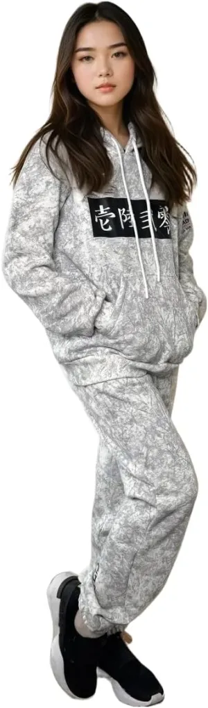 Ilia Malinin Official Youth Sportswear Set  White or Dark Gray Marble