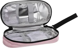 Insulated Travel Case Portable Zipper Organizer for Medicine Ice Packs Supplies Storage Compact Airtight Bag for Travel Work Daily Use