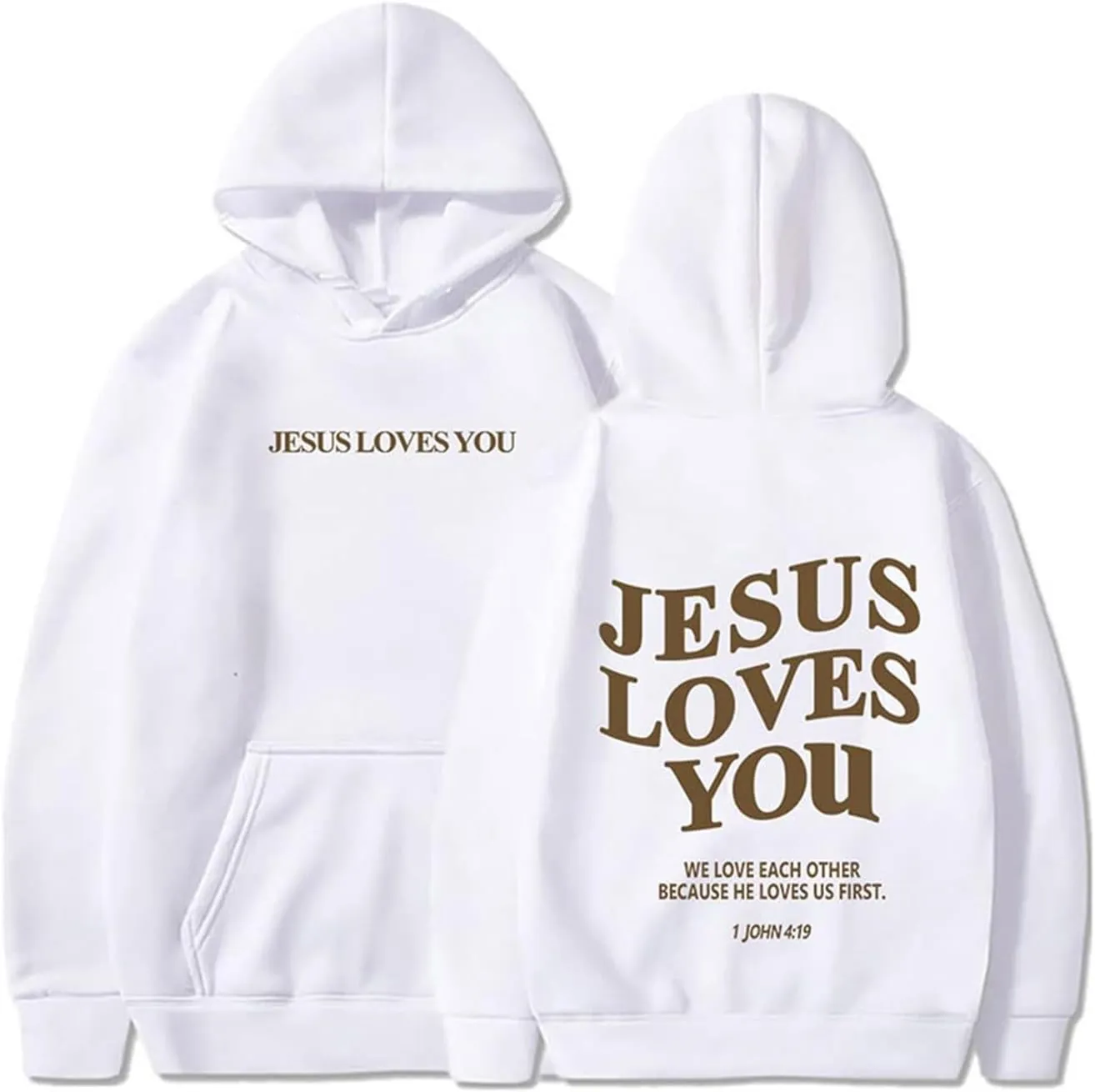 Jesus Hoodie Jesus Loves You Religious Sweatshirt Jesus Saves Faith Long Sleeve Pullover Tops Faith Over Fear Hoodie