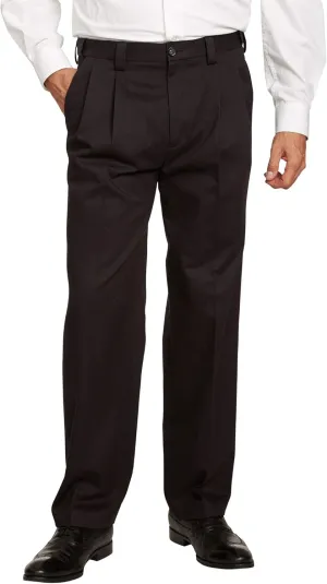 KingSize Men's Big & Tall Classic Fit Wrinkle-Free Expandable Waist Pleat Front Pants