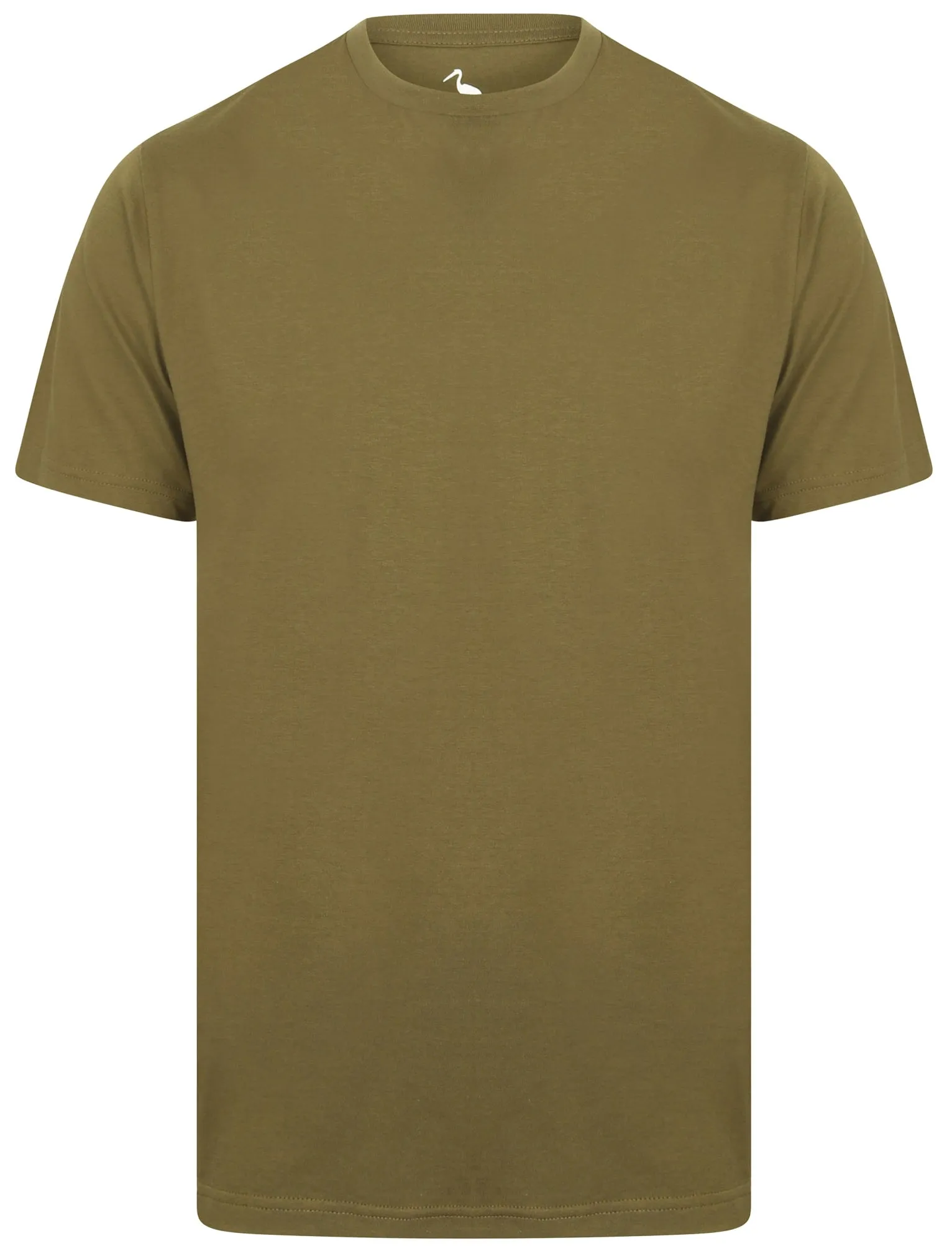 Kinsley Basic Cotton Crew Neck T-Shirt In Ivy Green - South Shore
