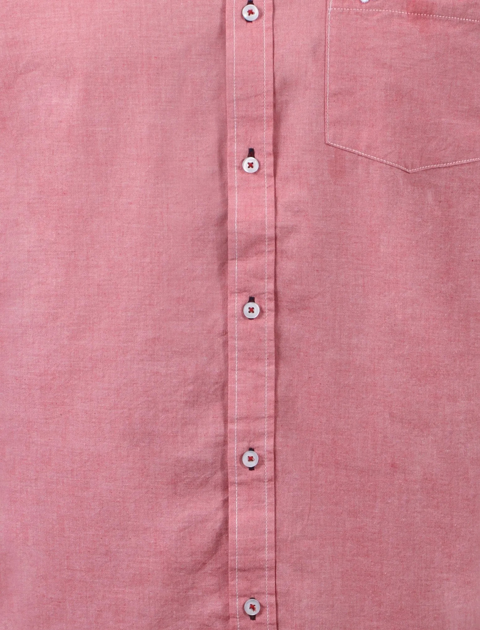 Le Shark Brayford red cotton shirt