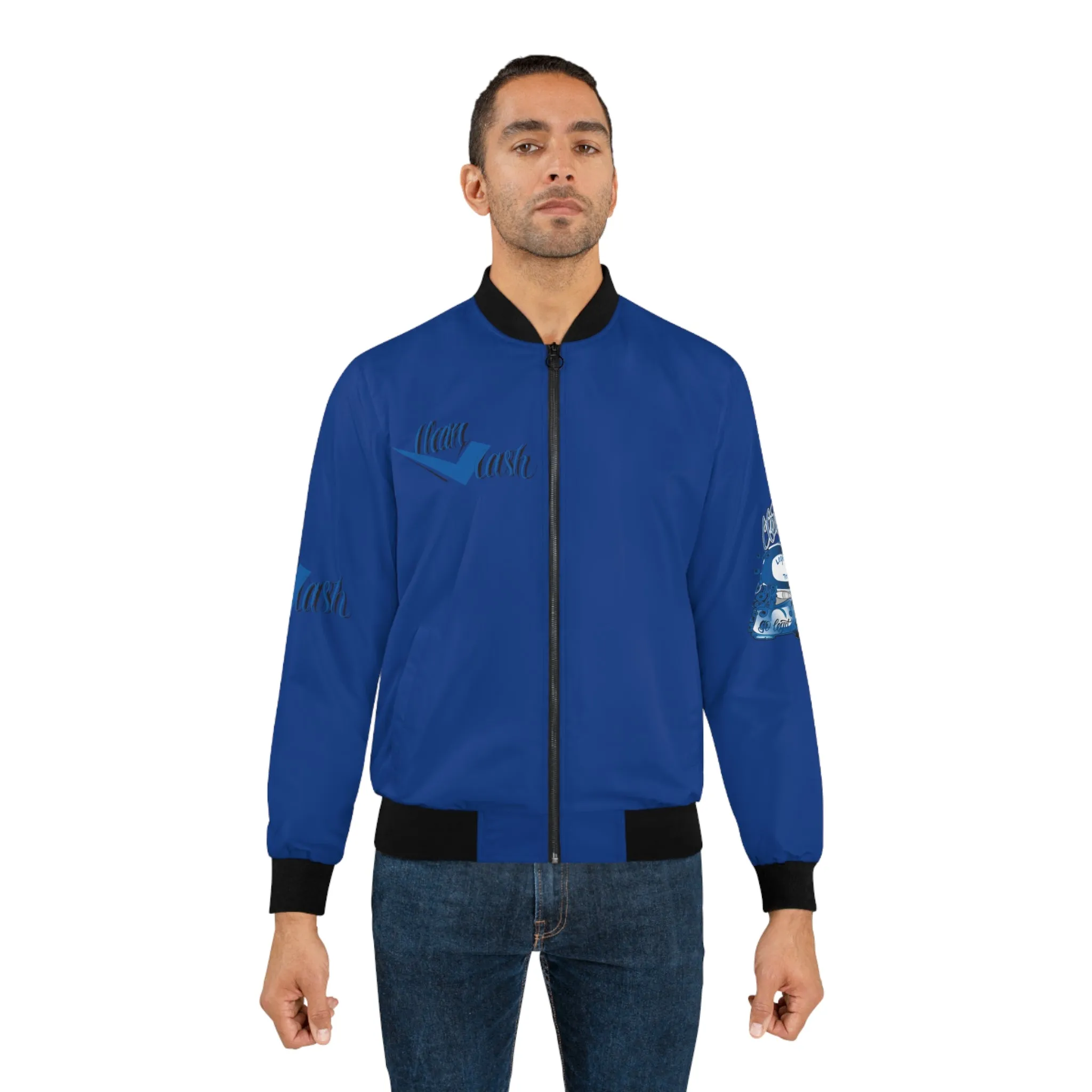 Legit Trappers Check Clean Cash Men's Bomber Jacket (AOP)