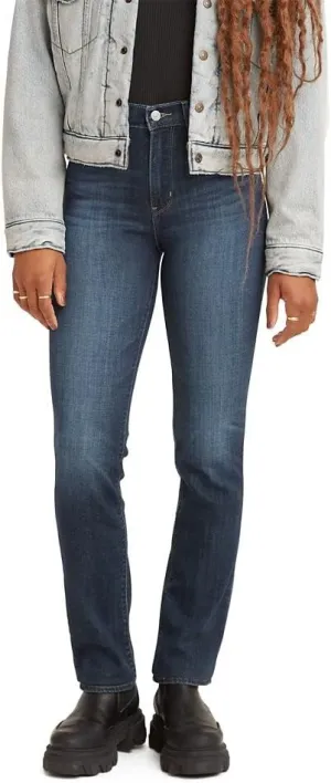 Levi's Women's 724 High Rise Straight Jeans, Carbon Glow, 25 (US 0) S