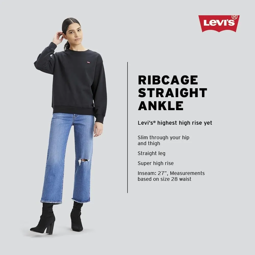 Levi's Women's Snap Ribcage Straight Ankle Jeans