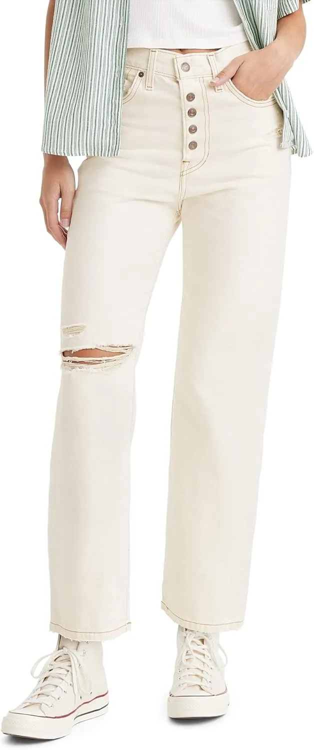 Levi's Women's Snap Ribcage Straight Ankle Jeans