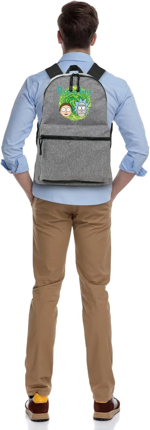 LOGOVISION Rick and Morty Rick and Morty Heads Lightweight Backpack for Work School Daily Use Packable for Travel