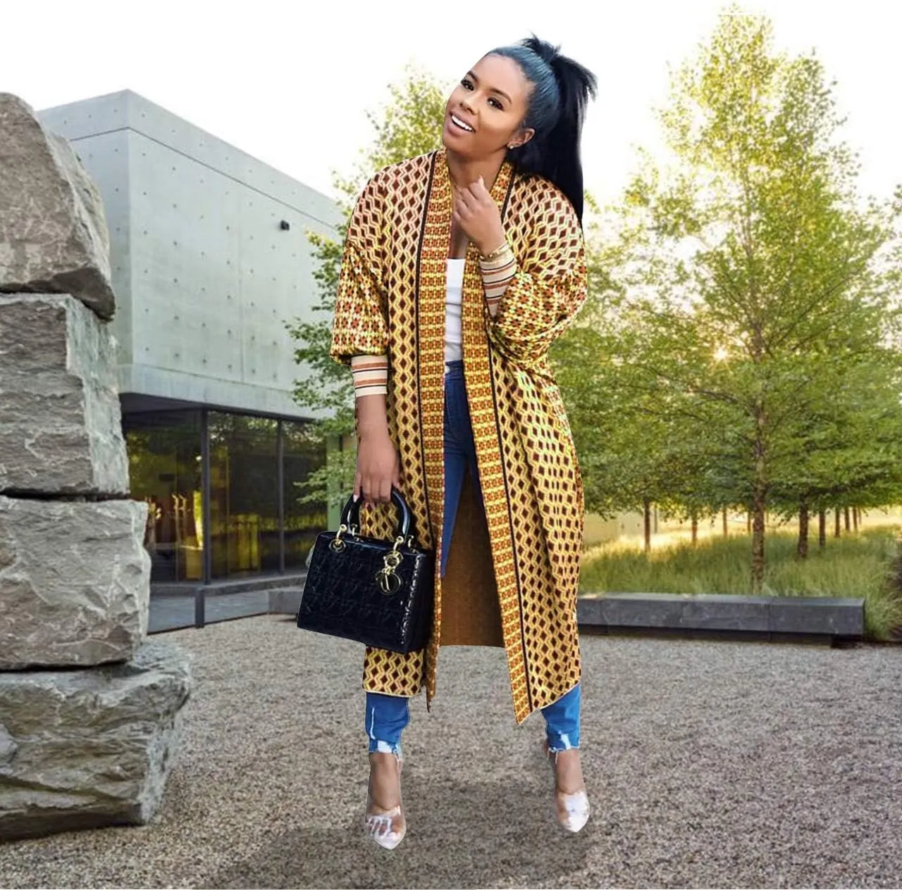 Long Cardigan for Women Lightweight Open Front Jacket Coat Outwear