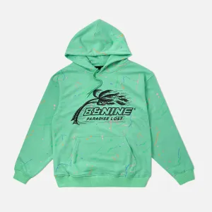 Lost Splattered Hoodie Teal