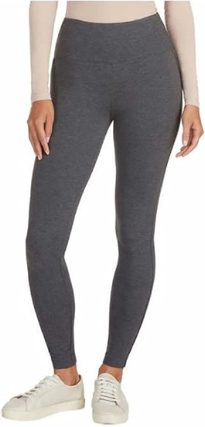 Max & Mia Women's Legging Pants (Heather Gray, X-Large)