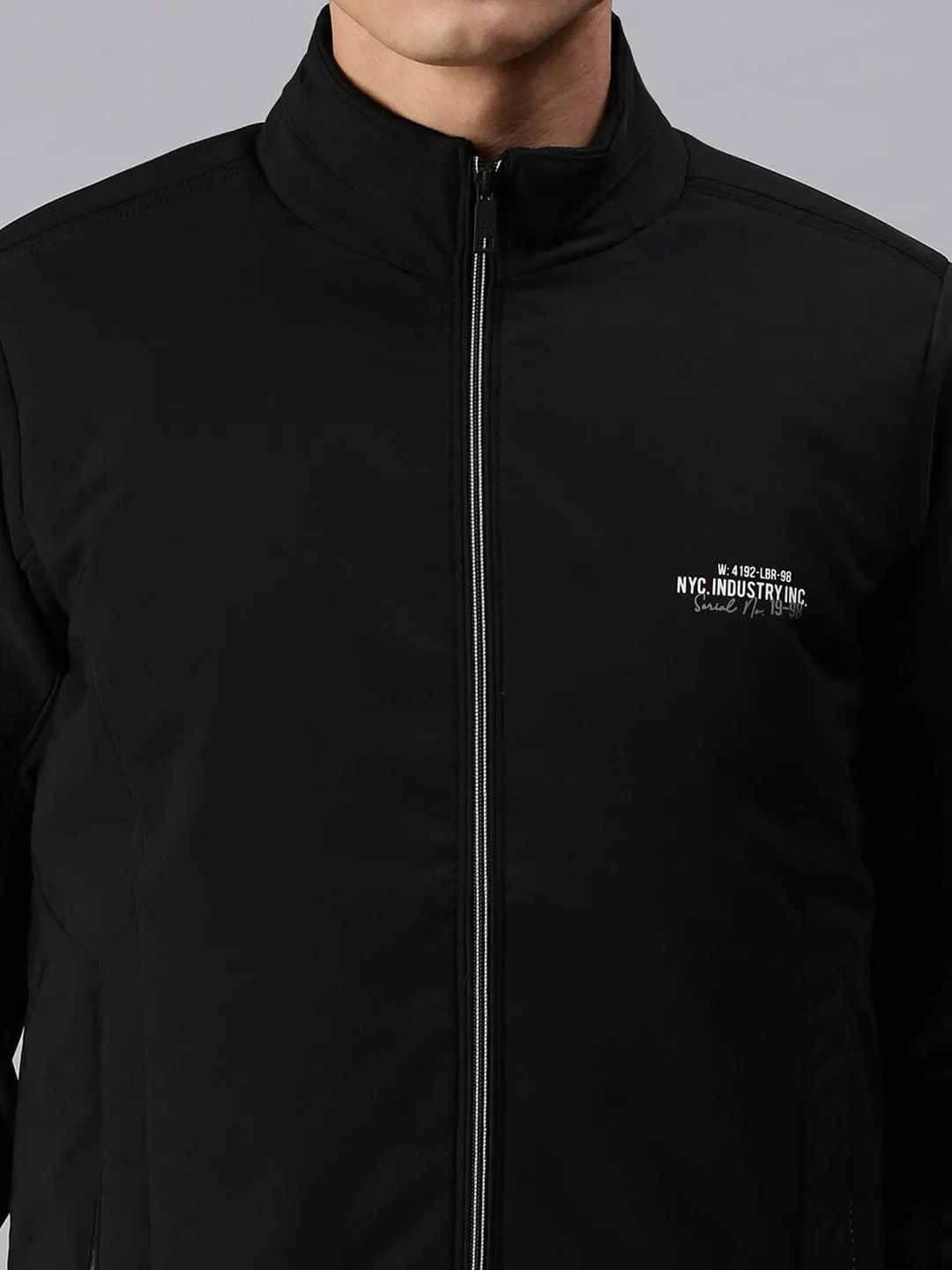 Men Black Padded Jacket