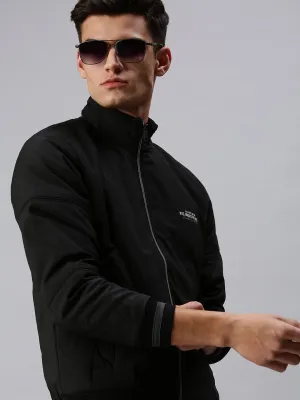 Men Black Padded Jacket