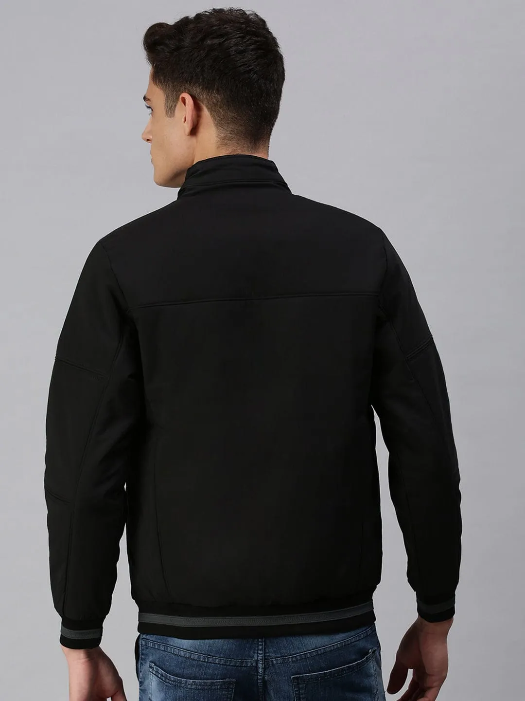 Men Black Padded Jacket