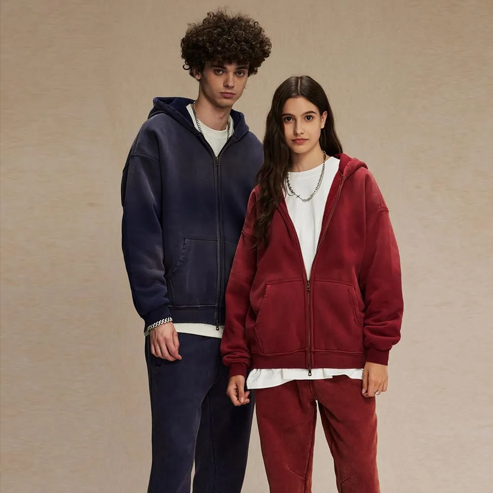 Men Oversized Hoodies Vintage Cotton Casual Hooded Sweatshirt with Pocket Teens Pullover Unisex