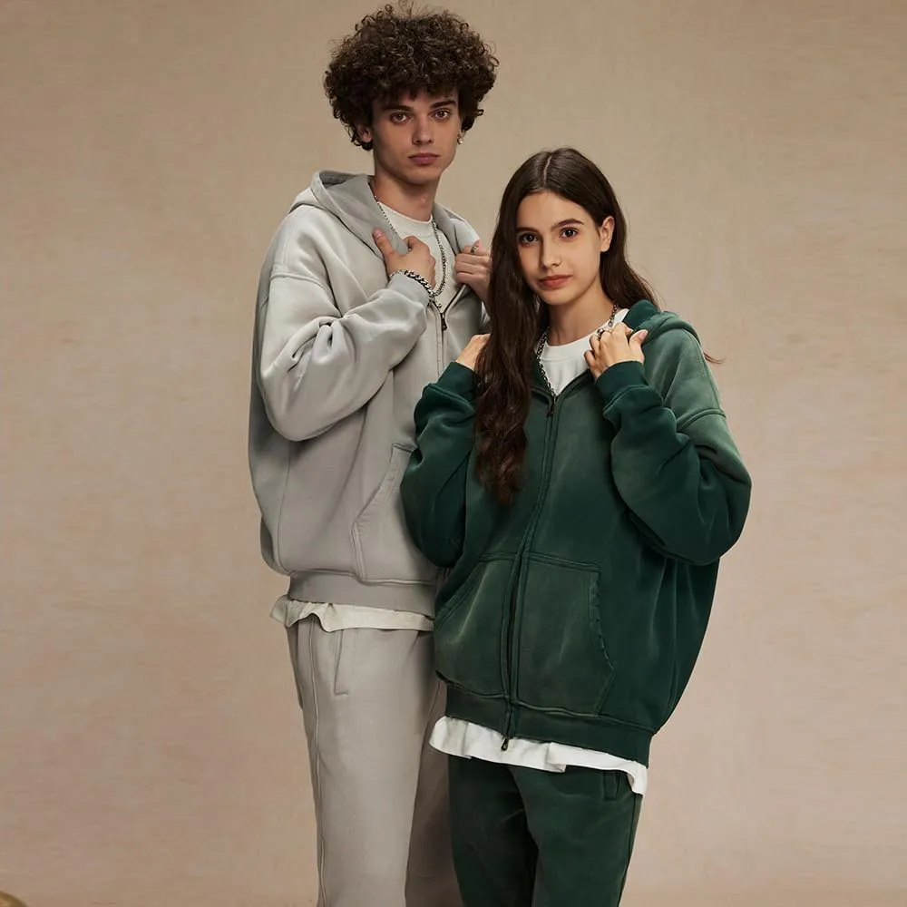 Men Oversized Hoodies Vintage Cotton Casual Hooded Sweatshirt with Pocket Teens Pullover Unisex
