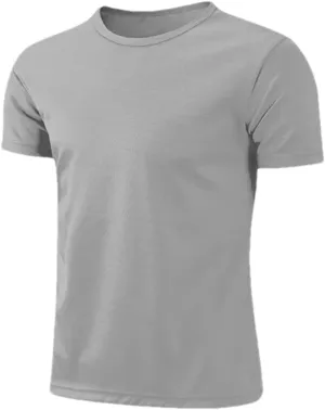 Mens Quick-Dry Solid Color Short Sleeve Sport T-Shirt for Gym, Fitness, Running
