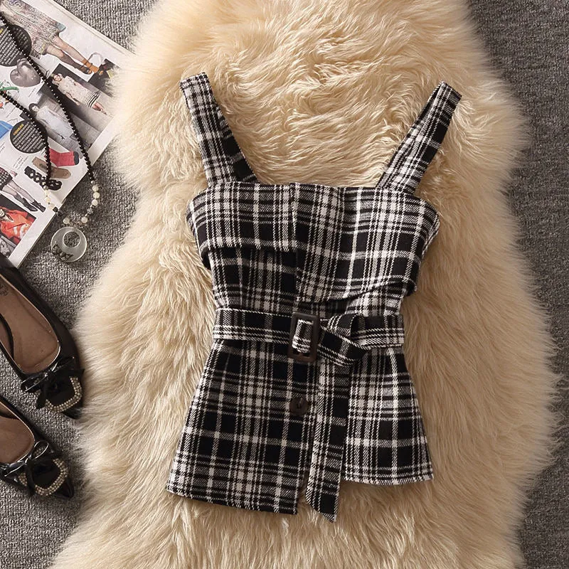 Pankh Elby Woolen High Fashion Jacket and Knit Top Set
