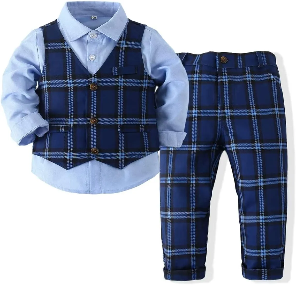 PureMilk Baby Toddler Boy Formal Gentleman Tuxedo Outfits Sets 1-5 Years