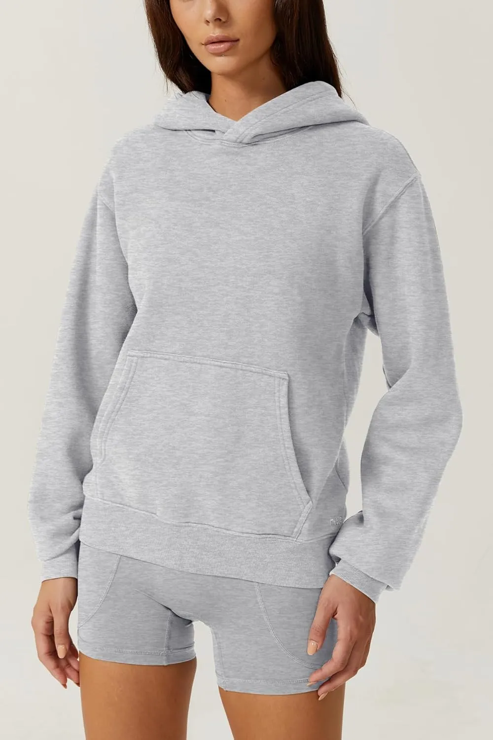 QINSEN Women's Fleece Hoodies Casual Long Sleeve Pullover Sweatershirts