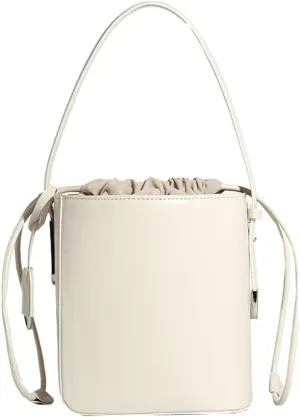 Rungion Womens Small Vegan Leather Bucket Bag Crossbody Purse Fashion Lightweight Shoulder Handbag for Casual Daily Use