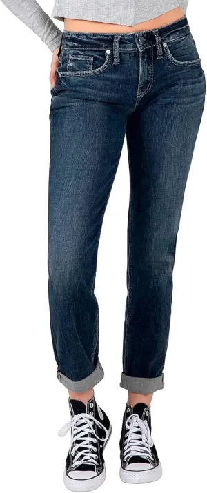 Silver Jeans Women's Sam Relaxed Boyfriend Fit Jean