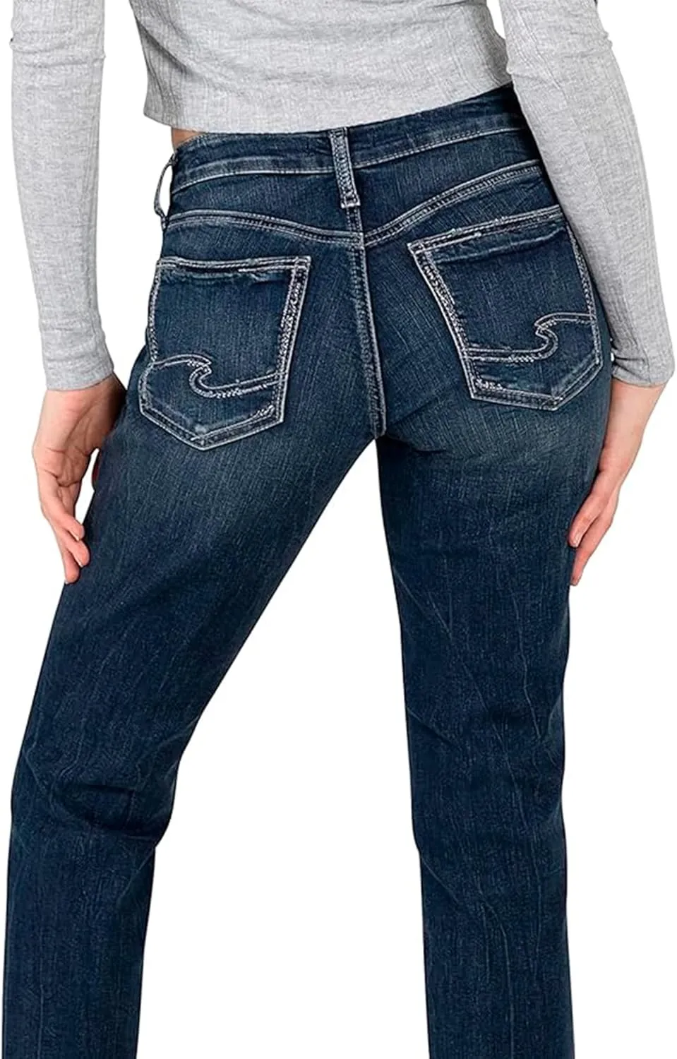 Silver Jeans Women's Sam Relaxed Boyfriend Fit Jean