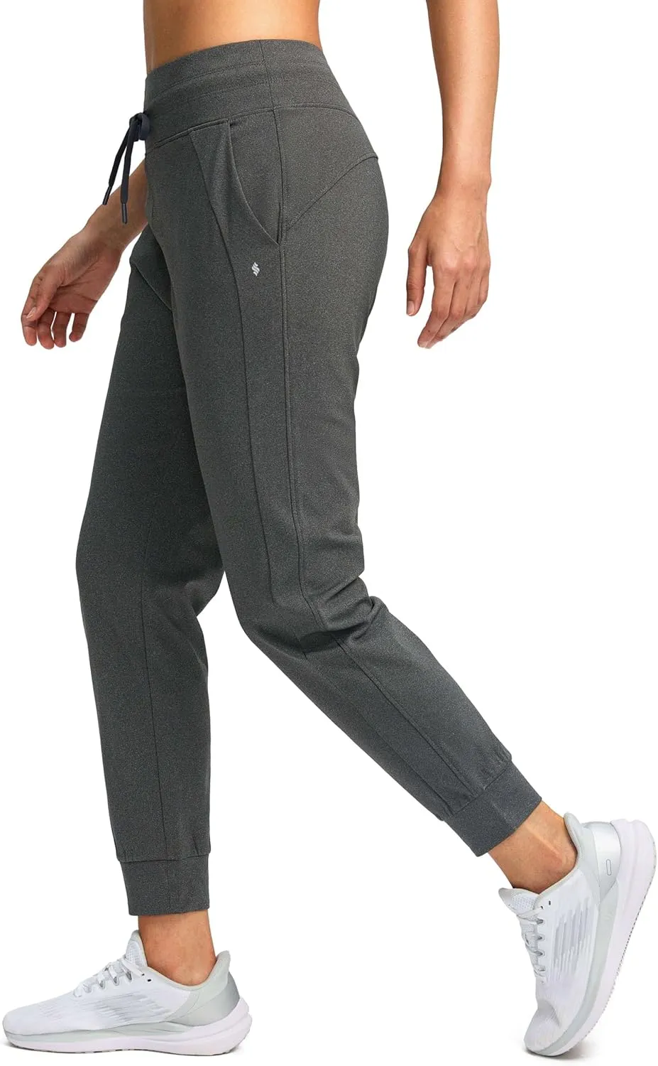 Soothfeel Women's Fleece Lined Joggers Water Resistant High Waisted Sweatpants Winter Warm Thermal Running Hiking Pant Pocket