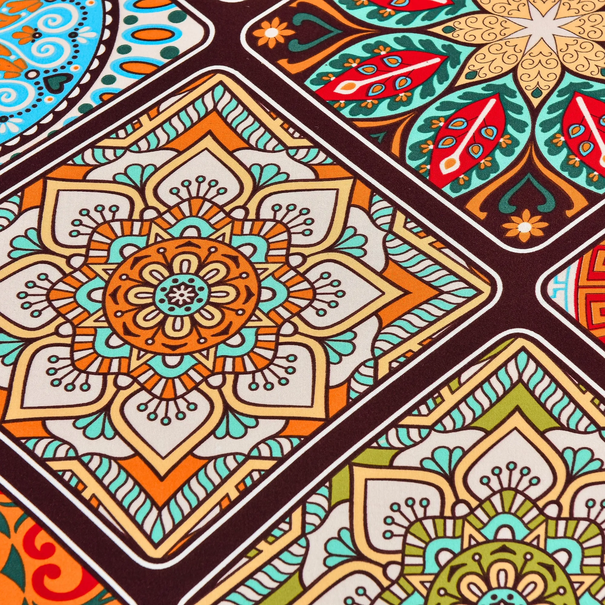 Story@Home Elastic Stretchable 1 | 2 | 3 | 4 Seater Multicolor Motif Pattern Sofa Cover