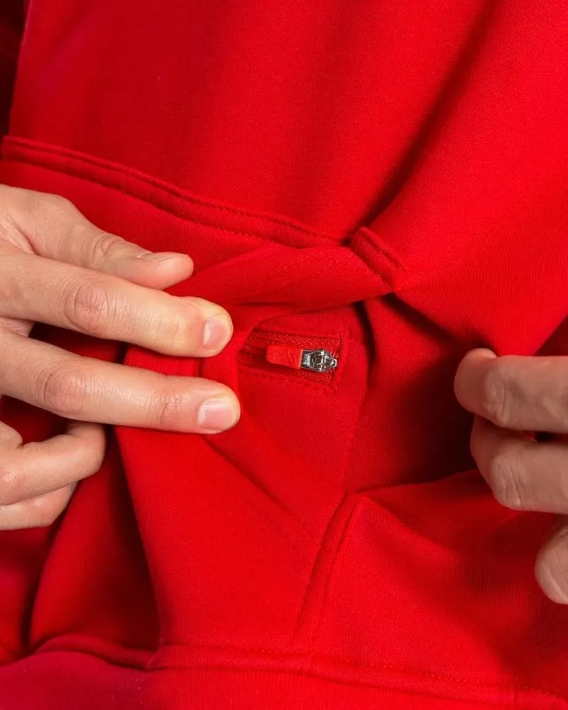 STRIKE LOGO HOODIE - RED