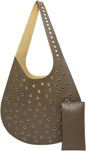 Studded Purse Y2k Hobo Bag for Women Vegan Leather Bag Work Tote Bag Studded Bag Punk Aesthetics