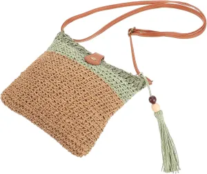 Tassel Braided Tote Bag for Women Capacity Shoulder Bag Stylish Beach Handbag for Summer Vacations Lightweight Durable for Daily Use Shopping Leisure Activities