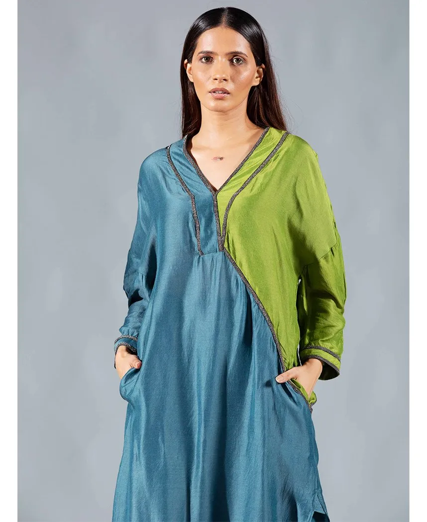 Teal Fern Tunic Set