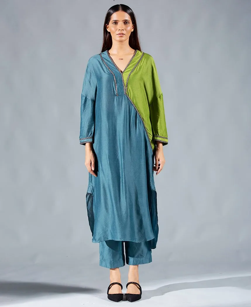 Teal Fern Tunic Set