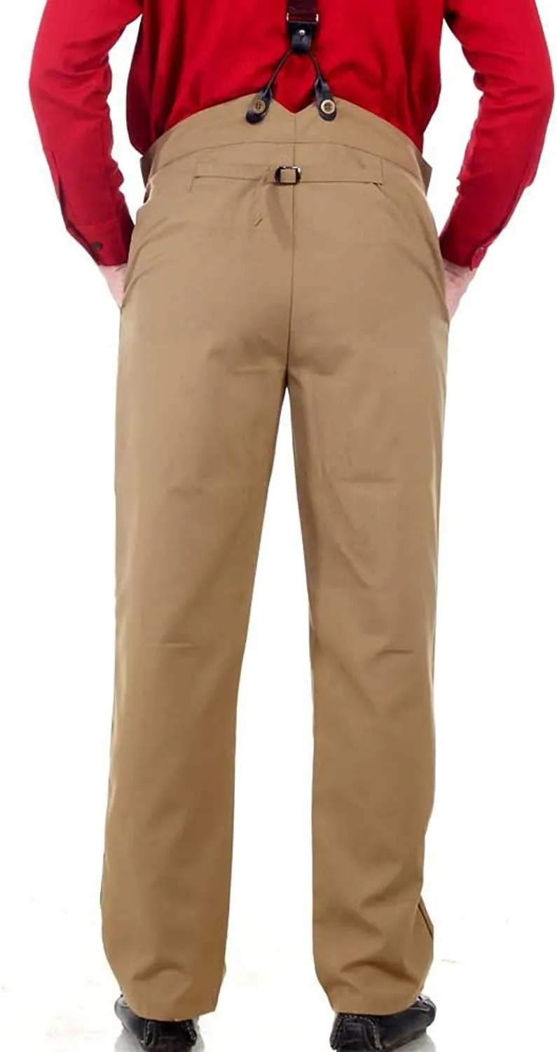 ThePirateDressing Steampunk Victorian Cosplay Costume Architect Men's Pants Trousers
