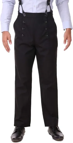 ThePirateDressing Steampunk Victorian Cosplay Costume Architect Men's Pants Trousers