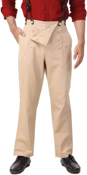 ThePirateDressing Steampunk Victorian Cosplay Costume Architect Men's Pants Trousers