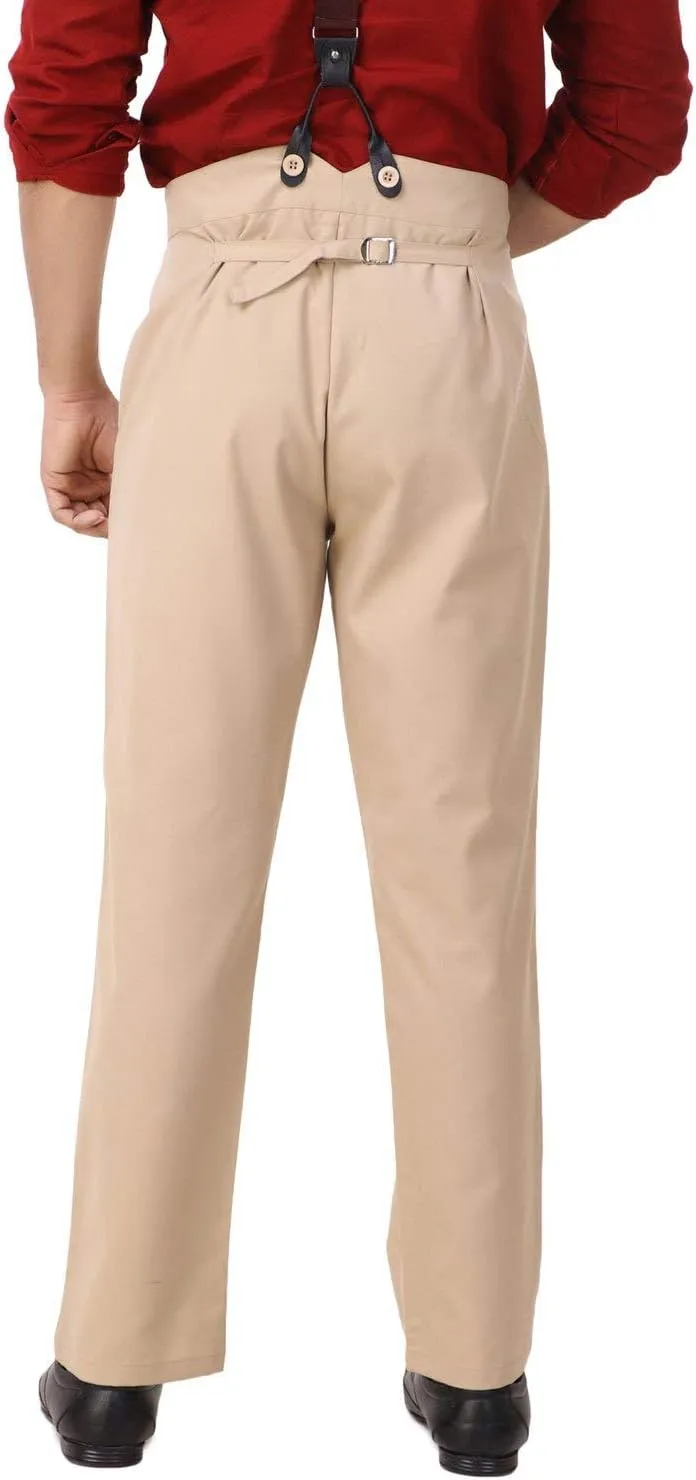 ThePirateDressing Steampunk Victorian Cosplay Costume Architect Men's Pants Trousers