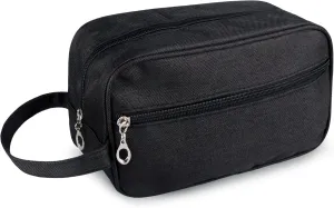 Toiletry Bag, Large Capacity Travel Bag for Toiletries, Waterproof Oxford Fabric Toiletry Organizer for Travel, Business Trips and Daily Use, Travel Essentials for Men or Women (Black)