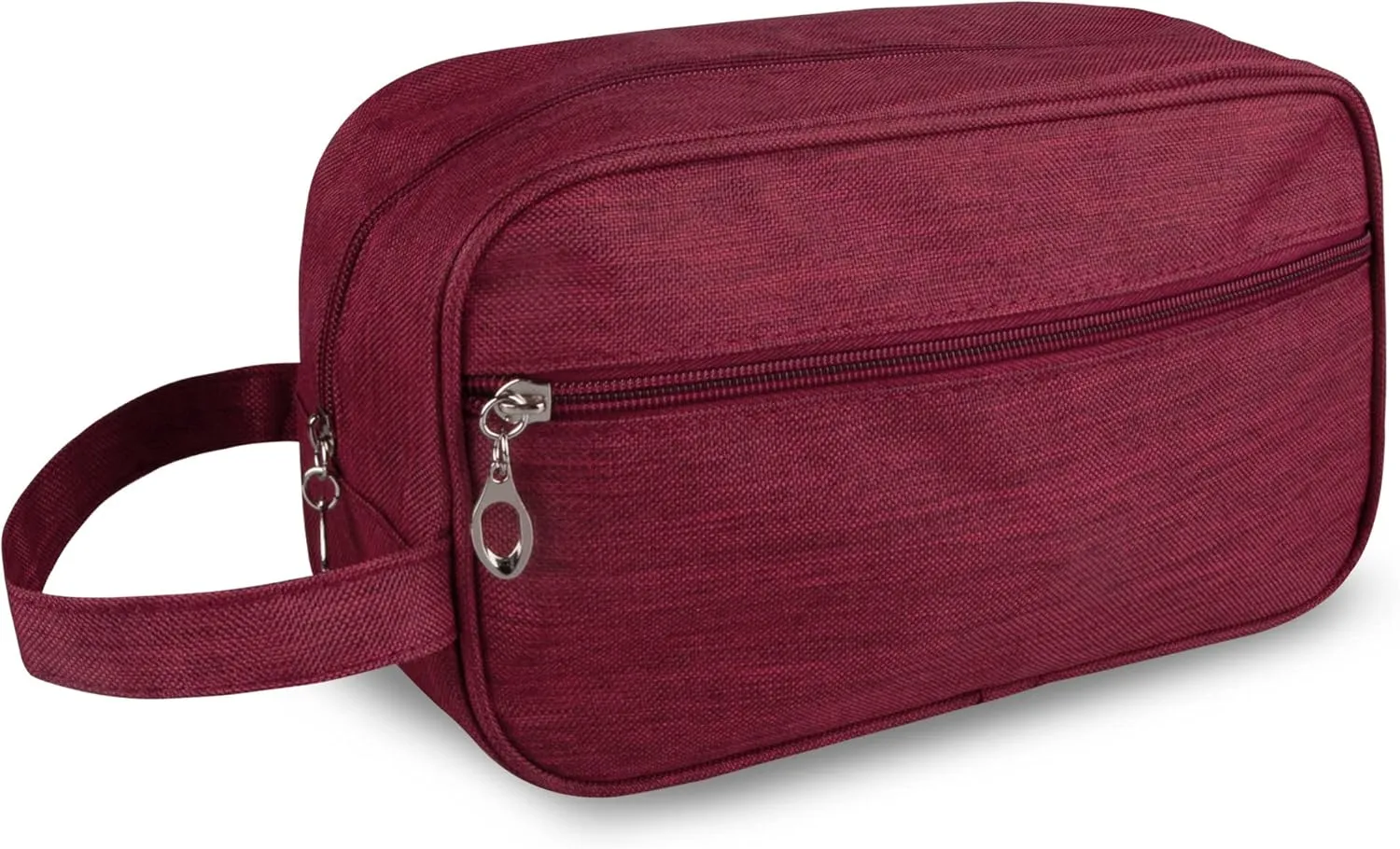 Toiletry Bag, Large Capacity Travel Bag for Toiletries, Waterproof Oxford Fabric Toiletry Organizer for Travel, Business Trips and Daily Use, Travel Essentials for Men or Women (Burgundy)