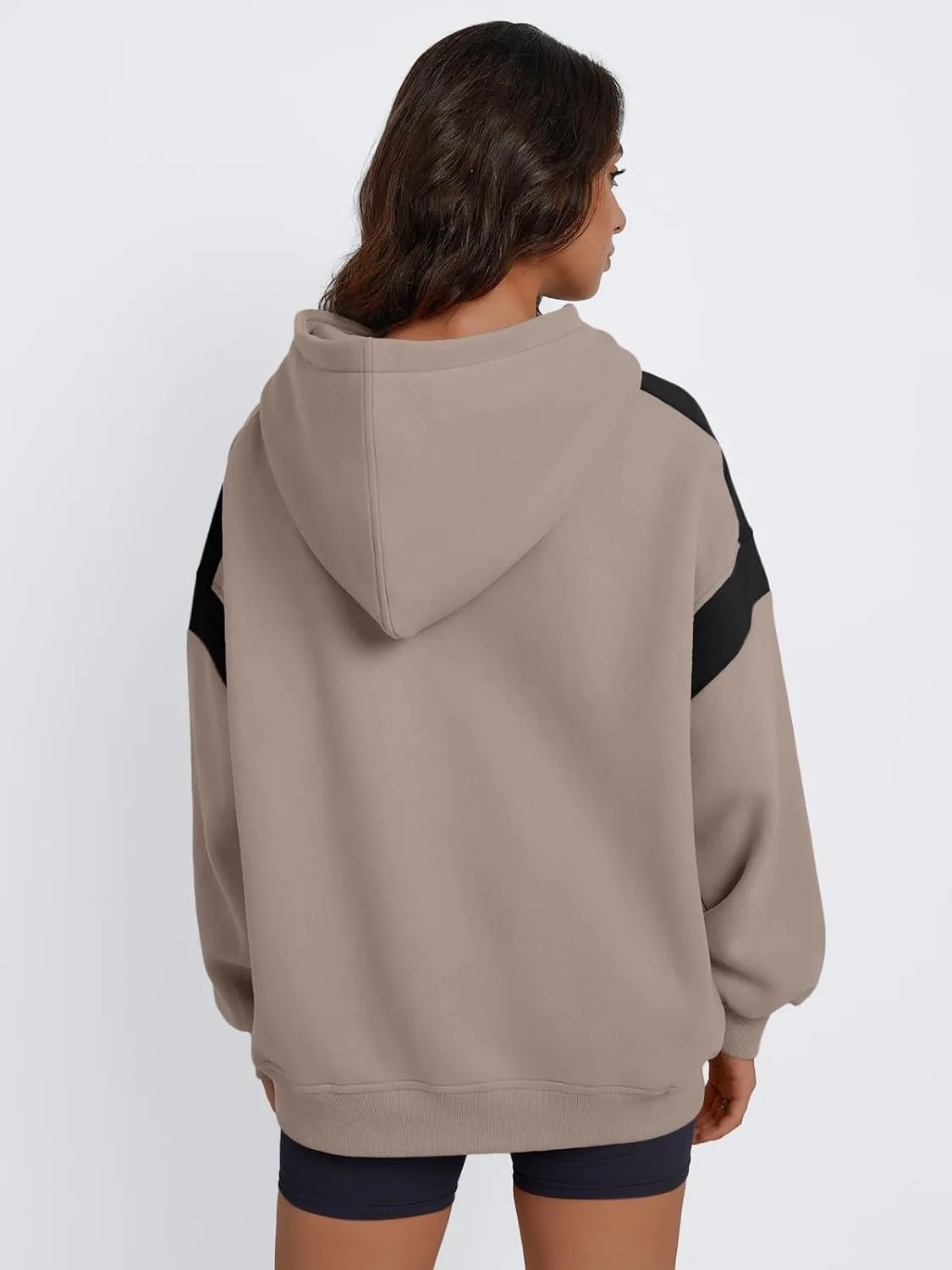 Trendy Queen Womens Oversized Hoodies Color Block Fall Fashion 2025 Casual Long Sleeve Sweatshirts Y2k Winter Clothes