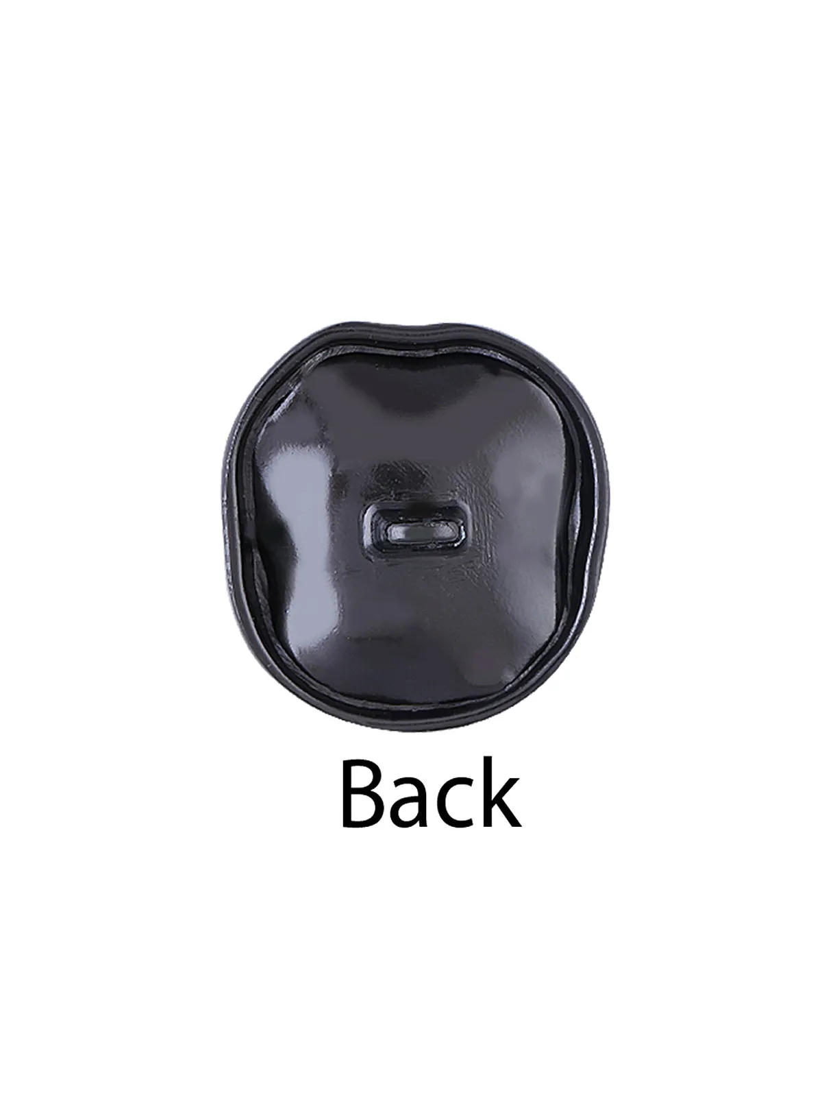 Unique Rare Uneven Shape Lamination Lucite Metal Button