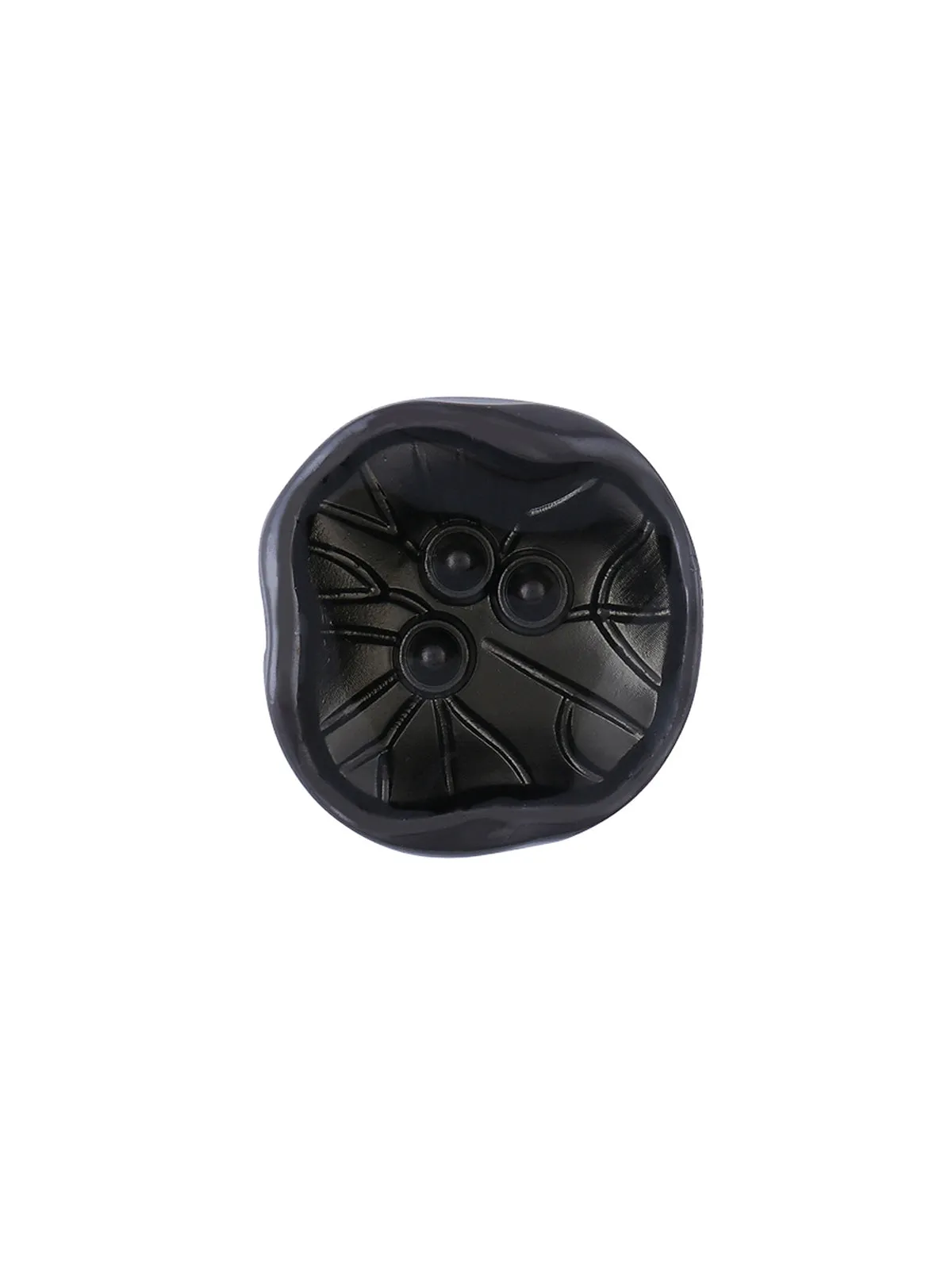 Unique Rare Uneven Shape Lamination Lucite Metal Button