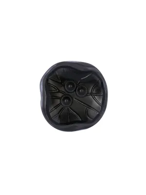 Unique Rare Uneven Shape Lamination Lucite Metal Button