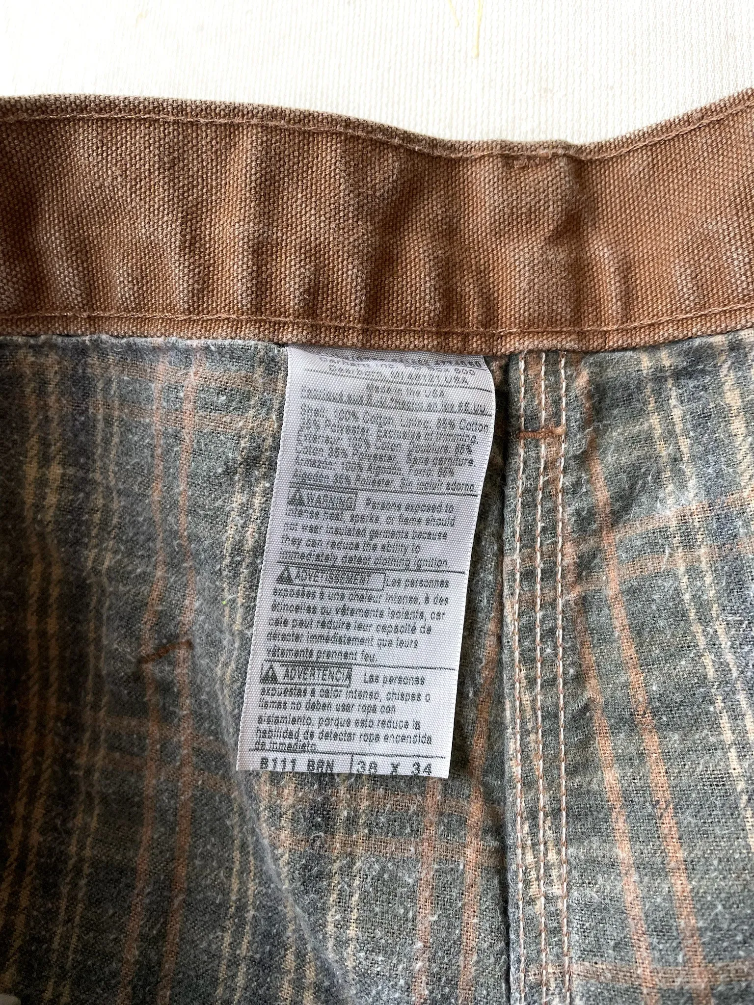 Vintage Carhartt Flannel Lined Pants—[38x27]