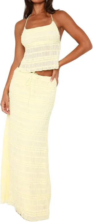 Winioder Women Y2K Ruched Maxi Skirt Set Backless Halter Neck Cami Top and Long Skirt Sets Beach Vacation 2 Piece Outfit