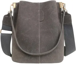 Women Bucket Bag Autumn Winter Shoulder Bag Handbag Casual Crossbody Bag Retro Messenger Bag for Travel Daily Use